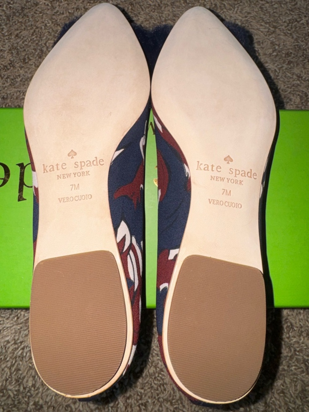 Kate Spade Elen Multi Navy Flats size 7 - Picture 6 of 8